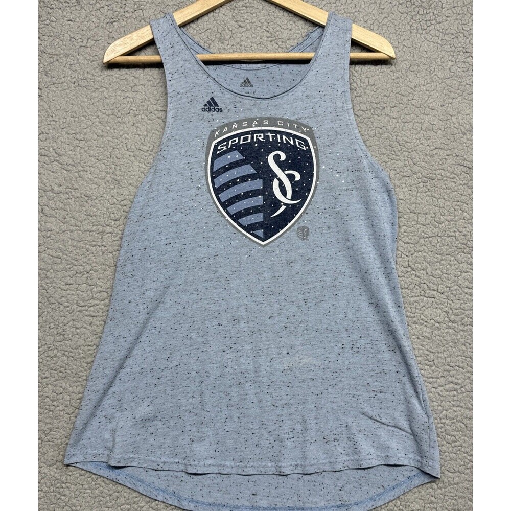 ADIDAS Women's Large Kansas City Sporting Sleeveless Tank Top Shirt